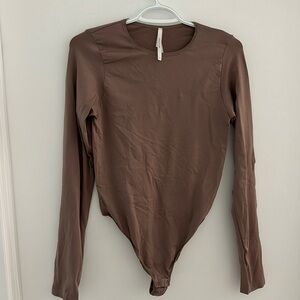 Artizia Babaton Long Sleeve Bodysuit with Thong Back